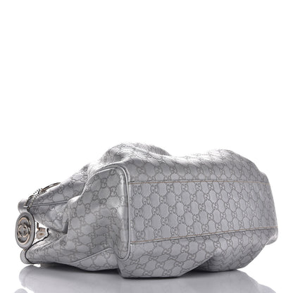 Gucci Guccissima Large Sukey Tote Silver 4 of 11