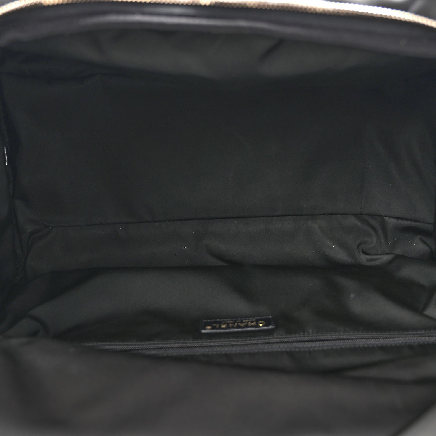 Chanel Nylon Calfskin Quilted Coco Neige Printed Convertible Duffle Backpack Black 4 of 9