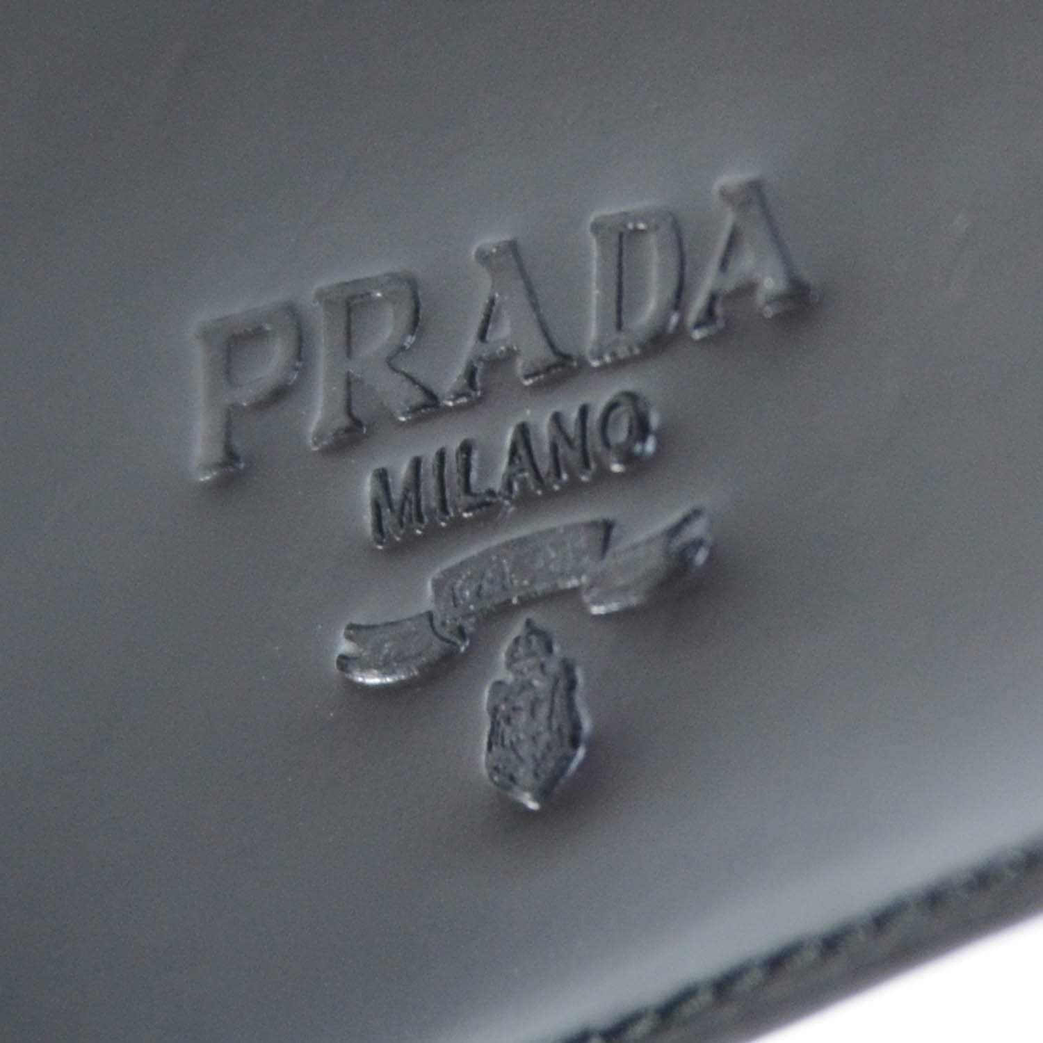 Prada Spazzolato Checkbook Cover Wallet Black 3 of 7