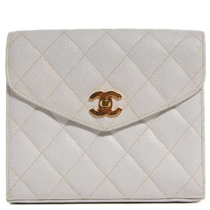 Chanel Caviar Quilted Crossbody Bag White 1 of 9