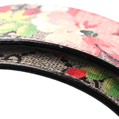 Gucci GG Supreme Monogram Blooms Moon Calfskin Interlocking G 37mm Belt 75 30 Beige Ebony Multicolor Dry Rose 5 of 7