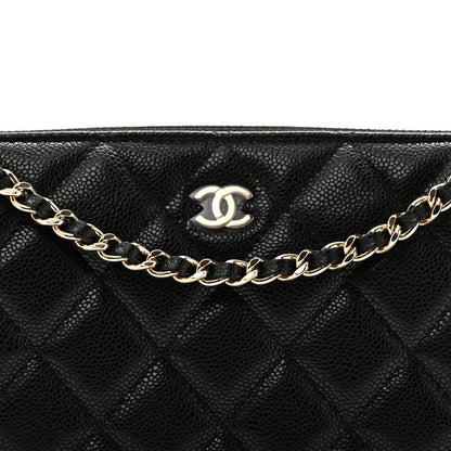 Chanel Caviar Quilted Purse With Chain Black 5 of 11