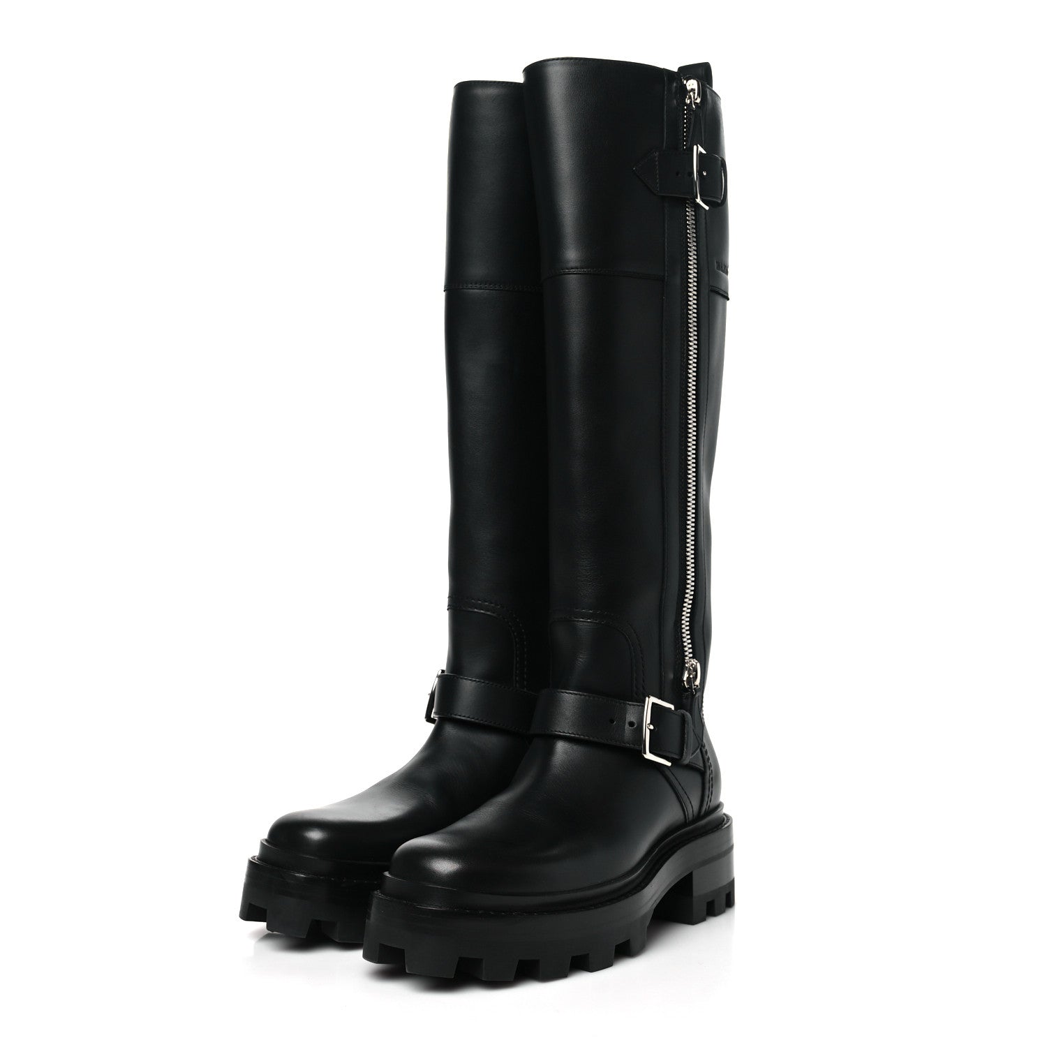Hermes Calfskin Jaime Boots 37.5 Black 3 of 7