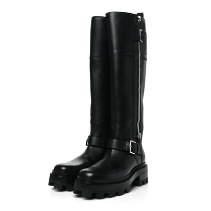 Hermes Calfskin Jaime Boots 37.5 Black 3 of 7