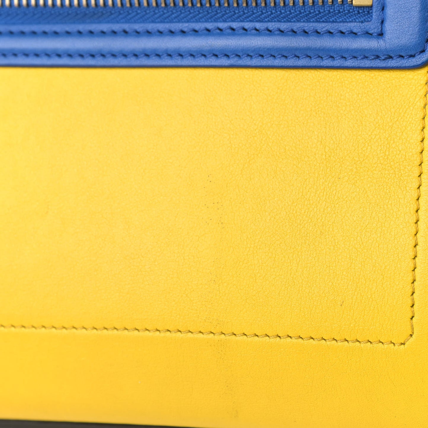 Smooth Calfskin Mini Tri-Color Luggage Sunflower