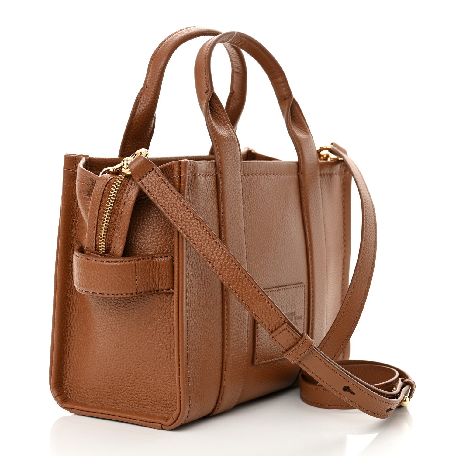 Marc Jacobs Grained Calfskin Small The Tote Bag Argan Oil 3 of 13