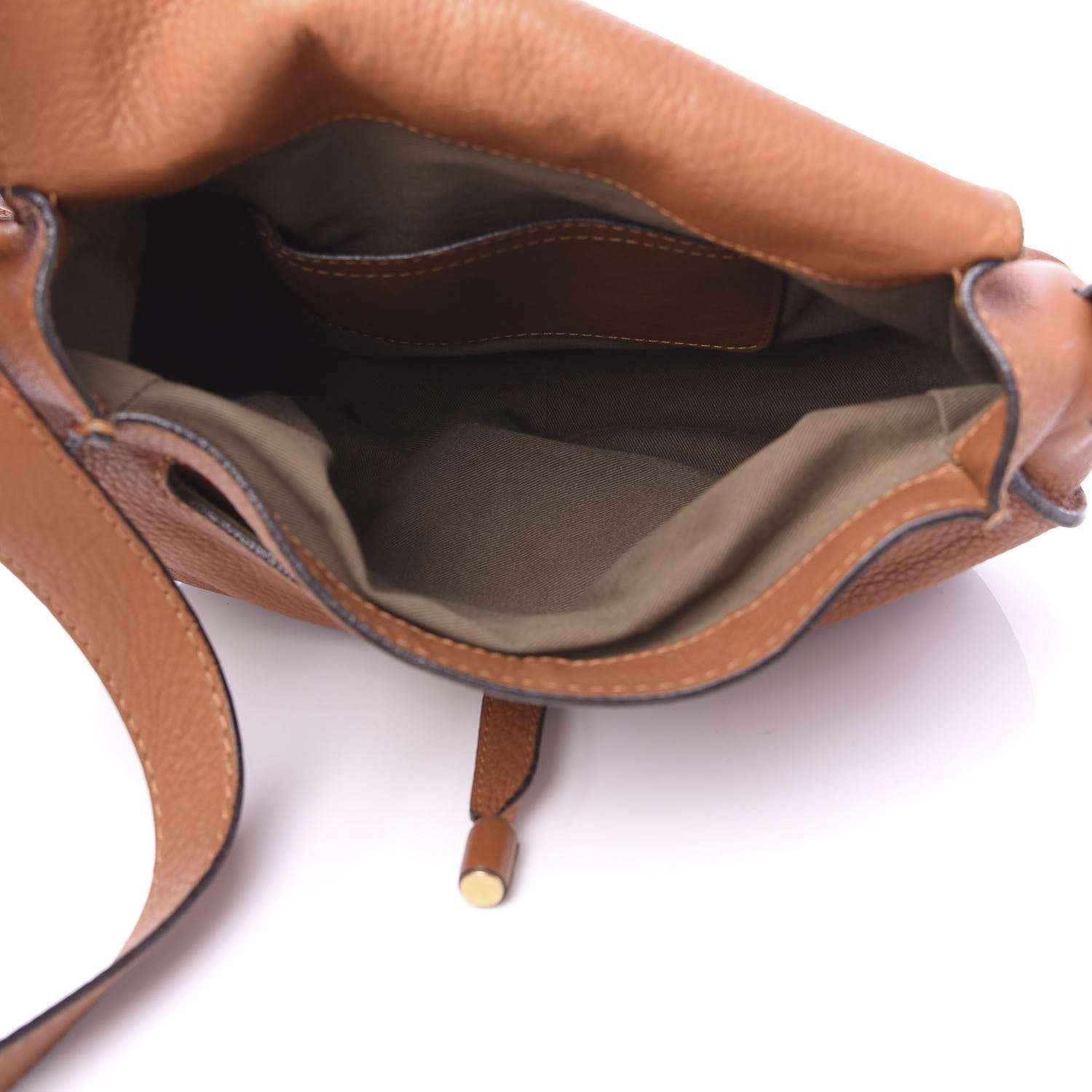 Chloe Calfskin Medium Marcie Round Crossbody Bag Tan 5 of 9