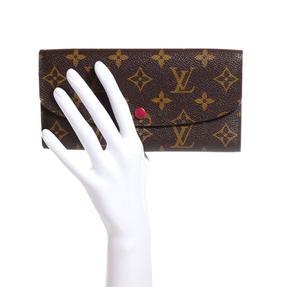 Louis Vuitton Monogram Emilie Wallet Fuchsia 2 of 8