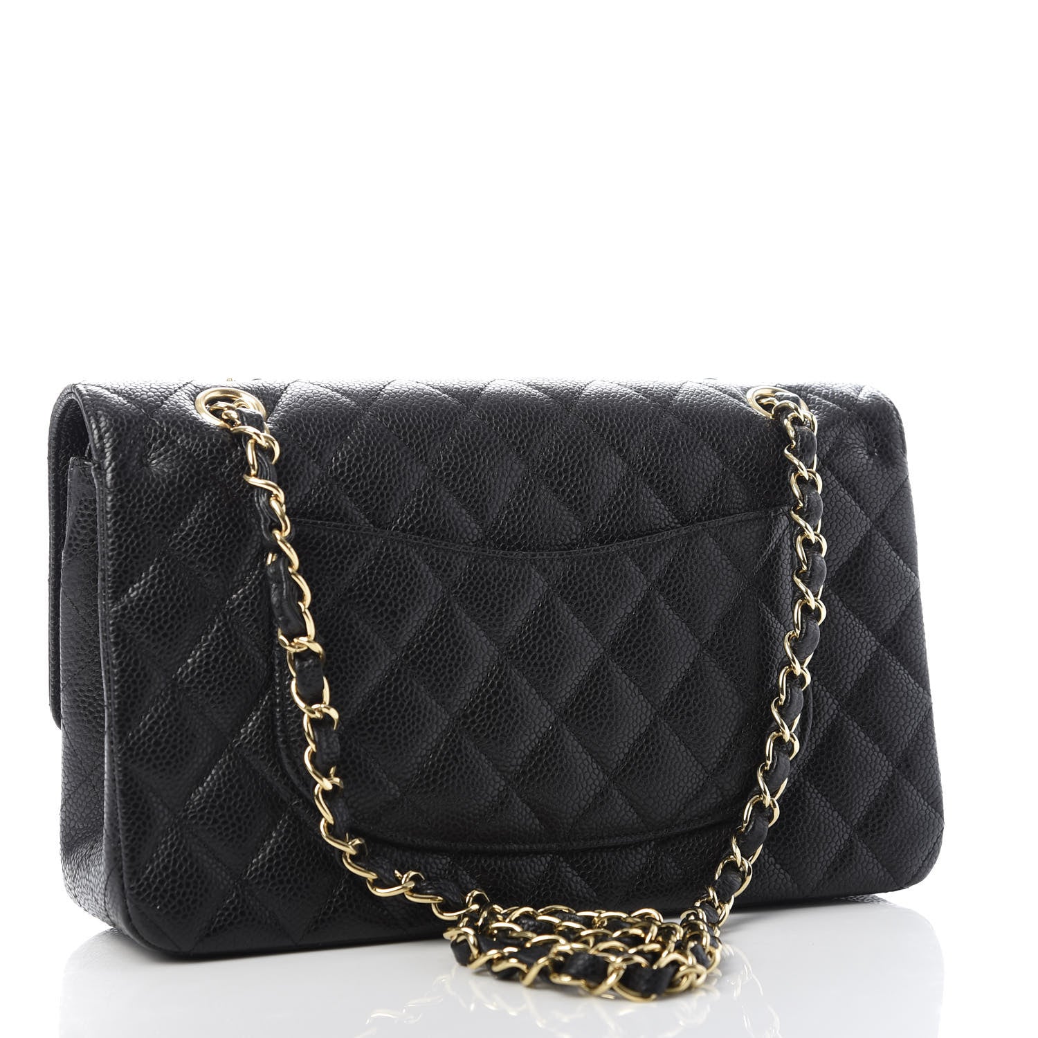 Chanel Caviar Quilted Medium Double Flap Black 3 of 10