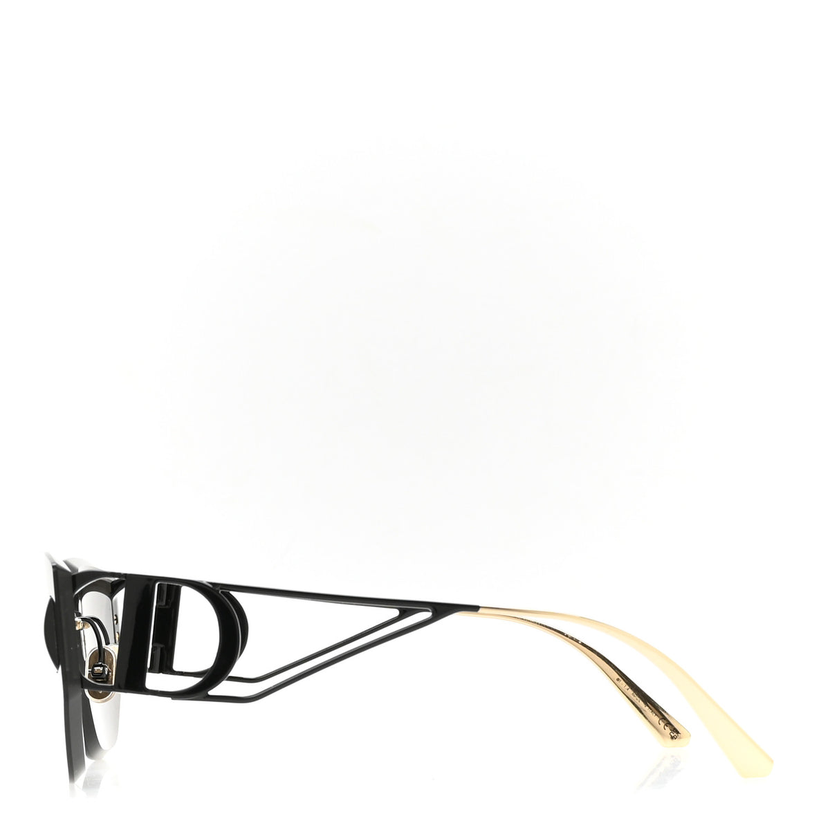 Metal 30 Montaigne B3U Butterfly Sunglasses Black Gold