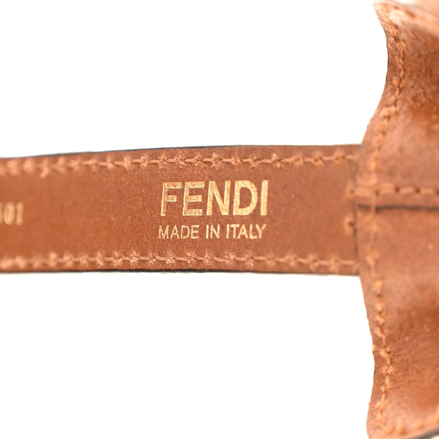 TPU FF Vitello Aura F is Fendi Grande Mon Tresor Bucket Bag White Cuoio