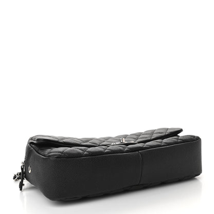 Chanel Caviar Quilted Jumbo Easy Flap Black 3 of 15