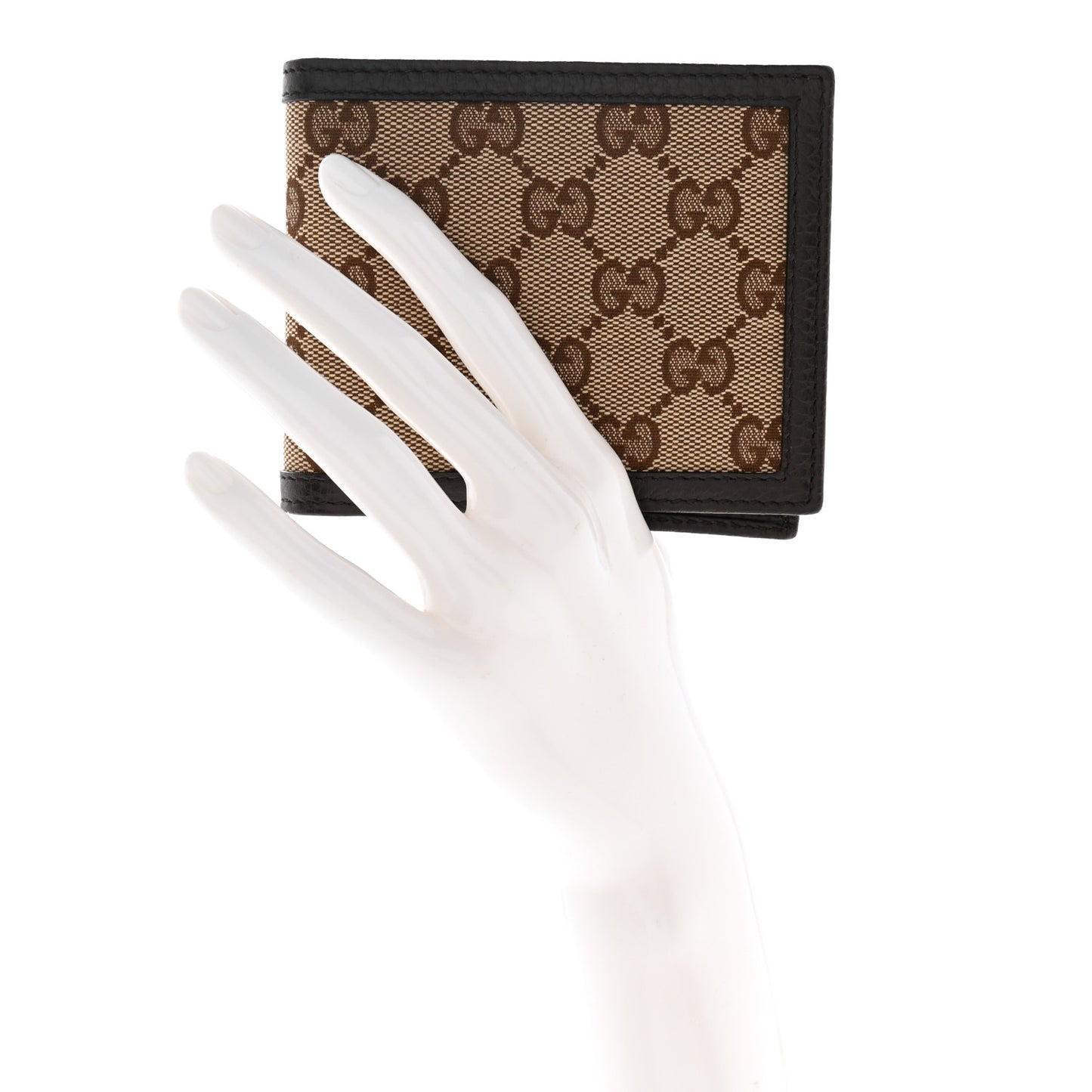 Mens Monogram Bi-Fold Wallet Dark Brown