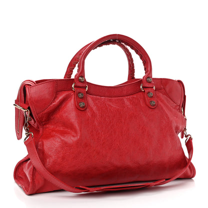 Balenciaga Agneau Giant 12 Rose Gold Hardware City Rouge Coquelicot 2 of 9