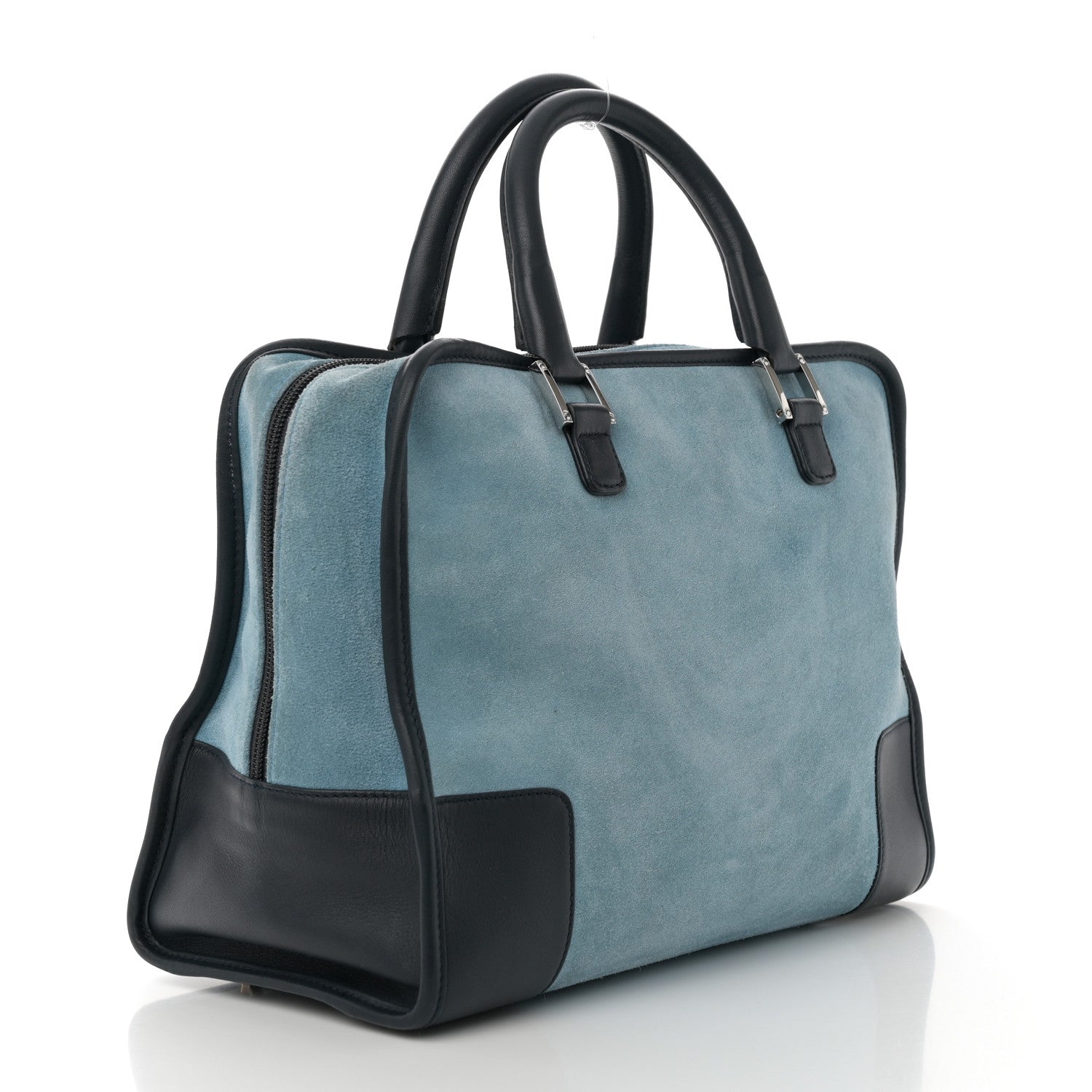Loewe Suede Calfskin Amazona Blue Black 3 of 19