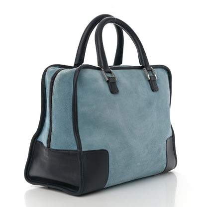 Loewe Suede Calfskin Amazona Blue Black 3 of 19