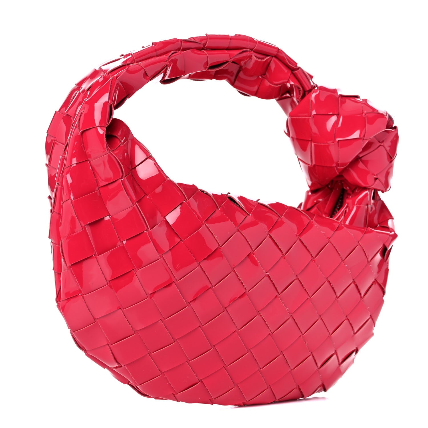 Bottega Veneta Patent Nappa Intrecciato Mini Jodie Candy Stripe 3 of 8