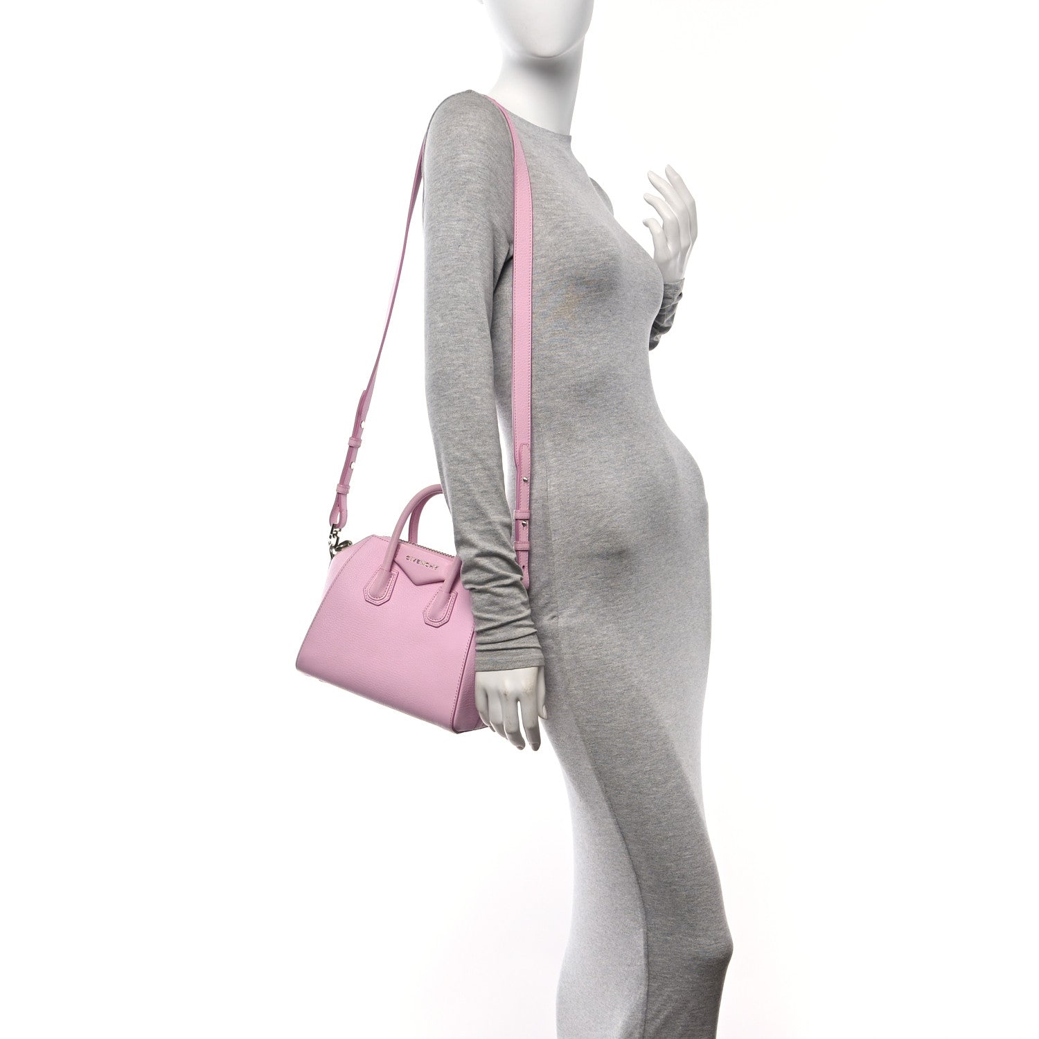 Givenchy Sugar Goatskin Small Antigona Bright Pink 2 of 13
