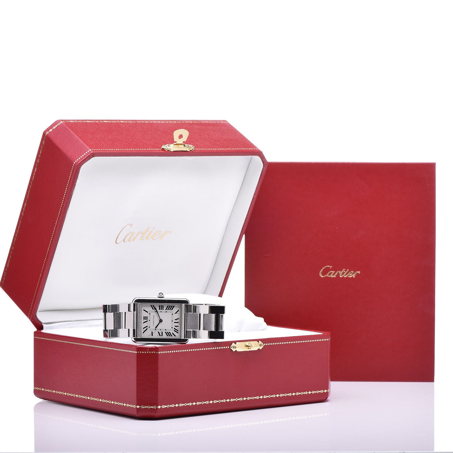 Stainless Steel 27mm Tank Solo Quartz Watch