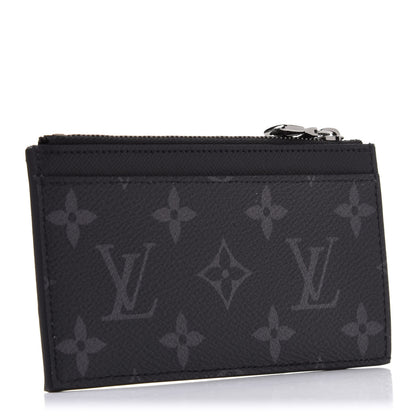 Louis Vuitton Reverse Monogram Eclipse Taiga Coin Card Holder 3 of 7