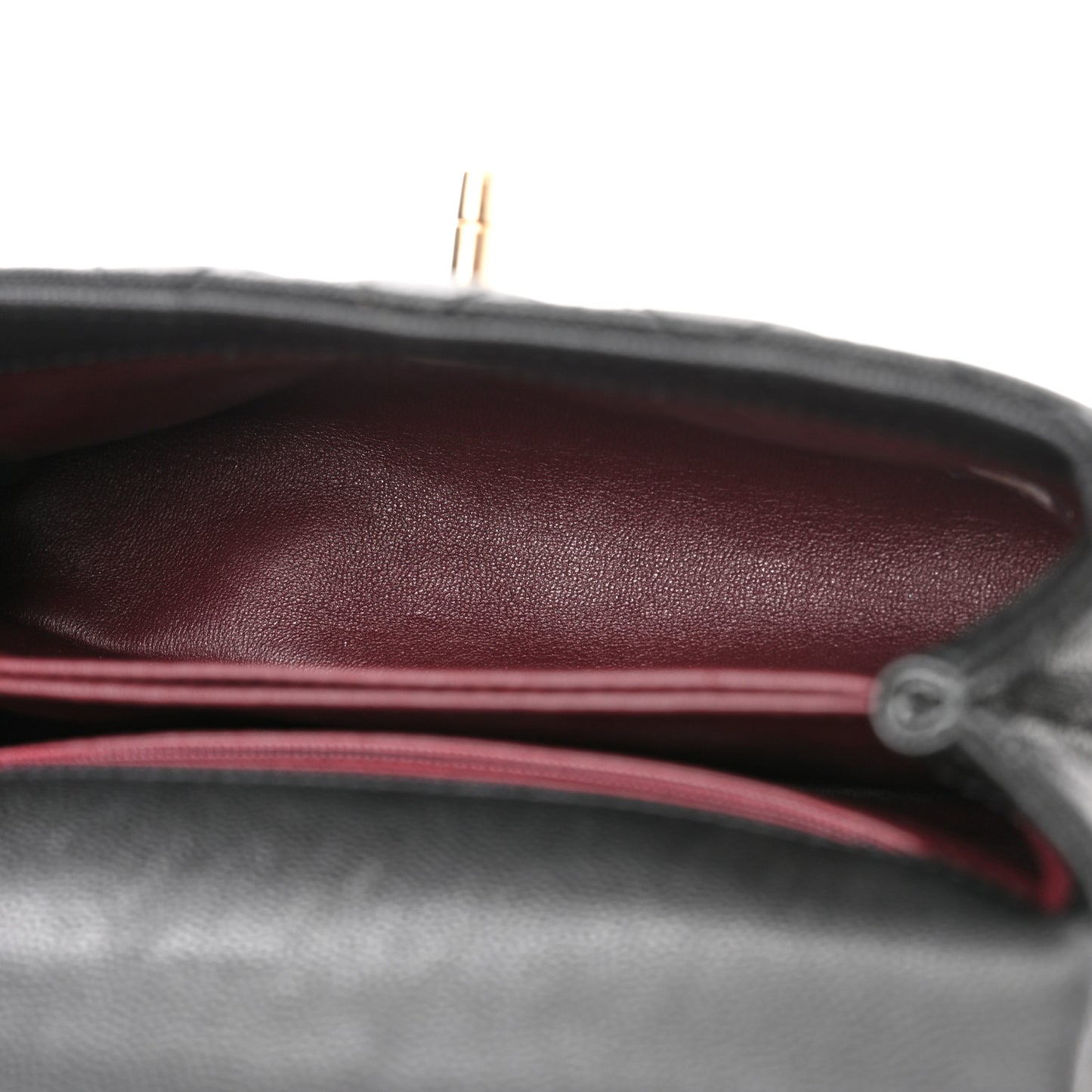 Caviar Quilted Mini Coco Handle Flap Black