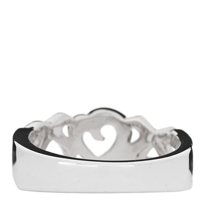 Tiffany Sterling Silver Paloma Picasso Loving Hearts Ring 54 7 3 of 6