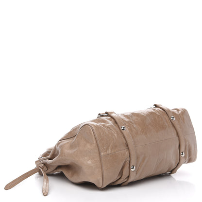 Miu Miu Vitello Shine Top Handle Satchel Cammeo 4 of 11