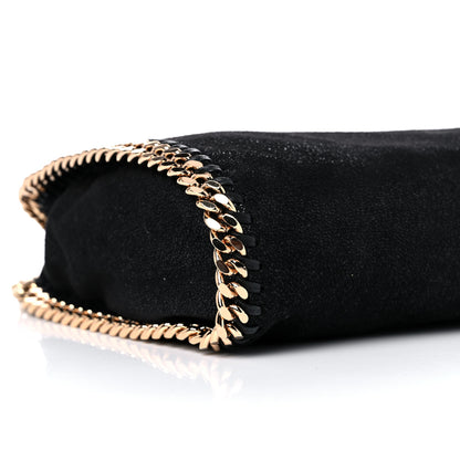 Stella McCartney Shaggy Deer Mini Falabella Fold Over Tote Black 8 of 9