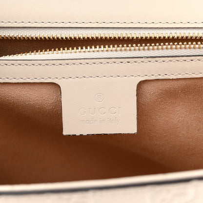 Gucci Guccissima Medium Padlock Shoulder Bag Mystic White 6 of 14