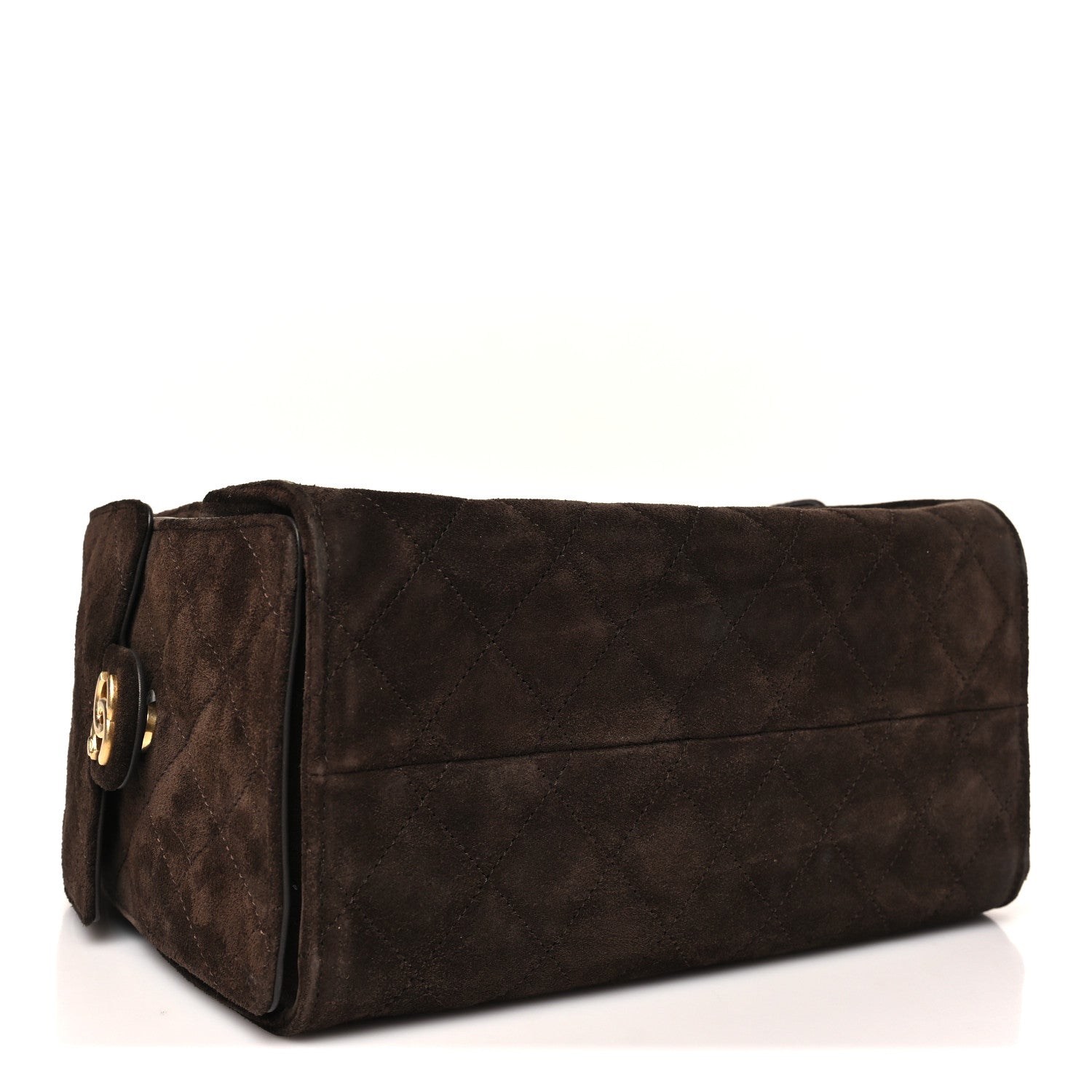 Chanel Suede Quilted Small Chanel 25 Handbag Dark Brown 4 of 11