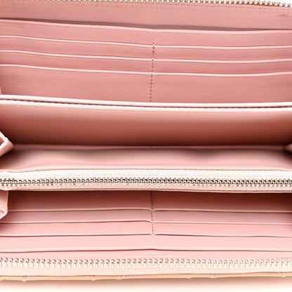 Christian Dior Patent Cannage Lady Dior Continental Zip Wallet Pink 5 of 7