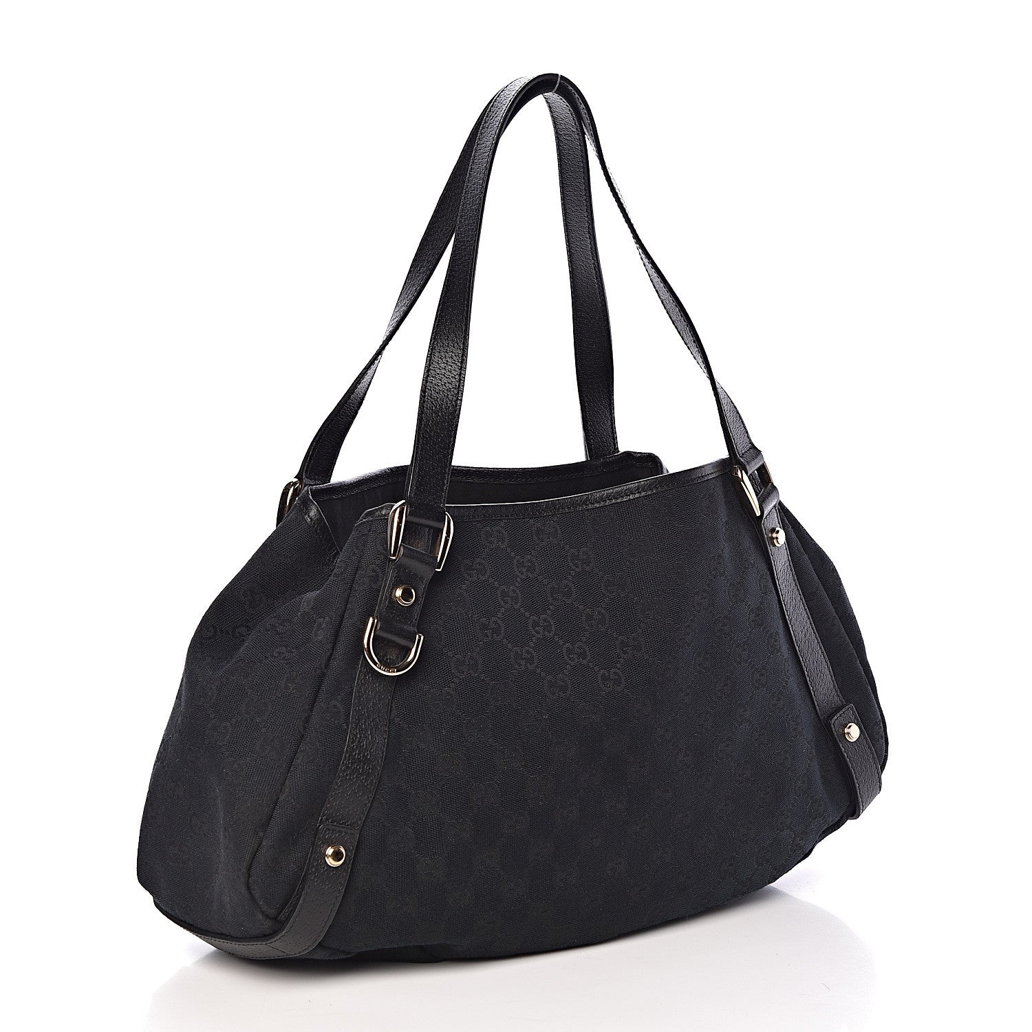 Gucci Monogram Medium Abbey Shoulder Bag Black 3 of 10
