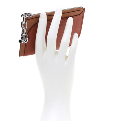 Hermes Evercolor Bi-Color Porte-cartes Strap Card Holder Gold Cuivre 2 of 7