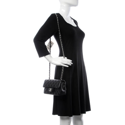 Chanel Lambskin Quilted Mini Rectangular Flap Black 2 of 8