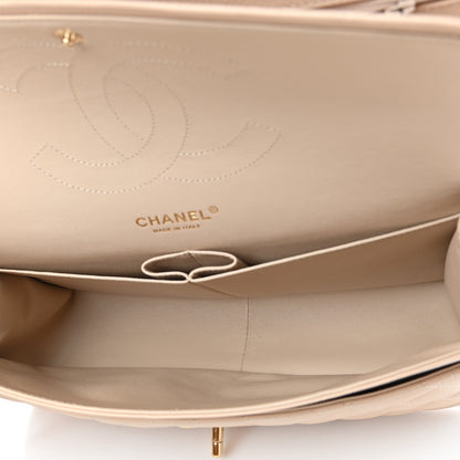 Chanel Caviar Quilted Jumbo Double Flap Beige 5 of 9