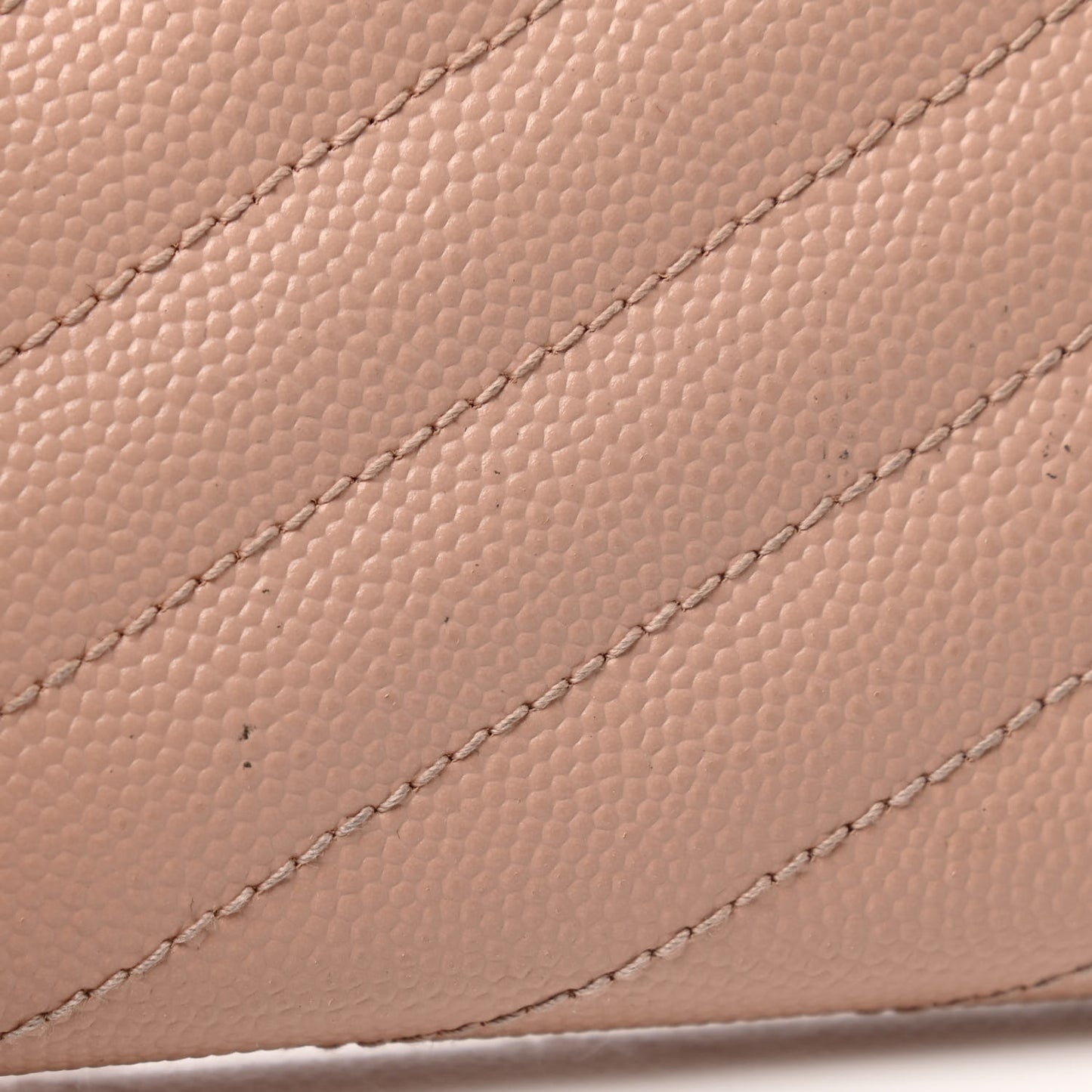 Grain De Poudre Matelasse Chevron Monogram Flap Wallet Pale Pink
