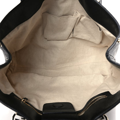 Gucci Pebbled Calfskin Old Libeccio Miss GG Tote Black 5 of 9