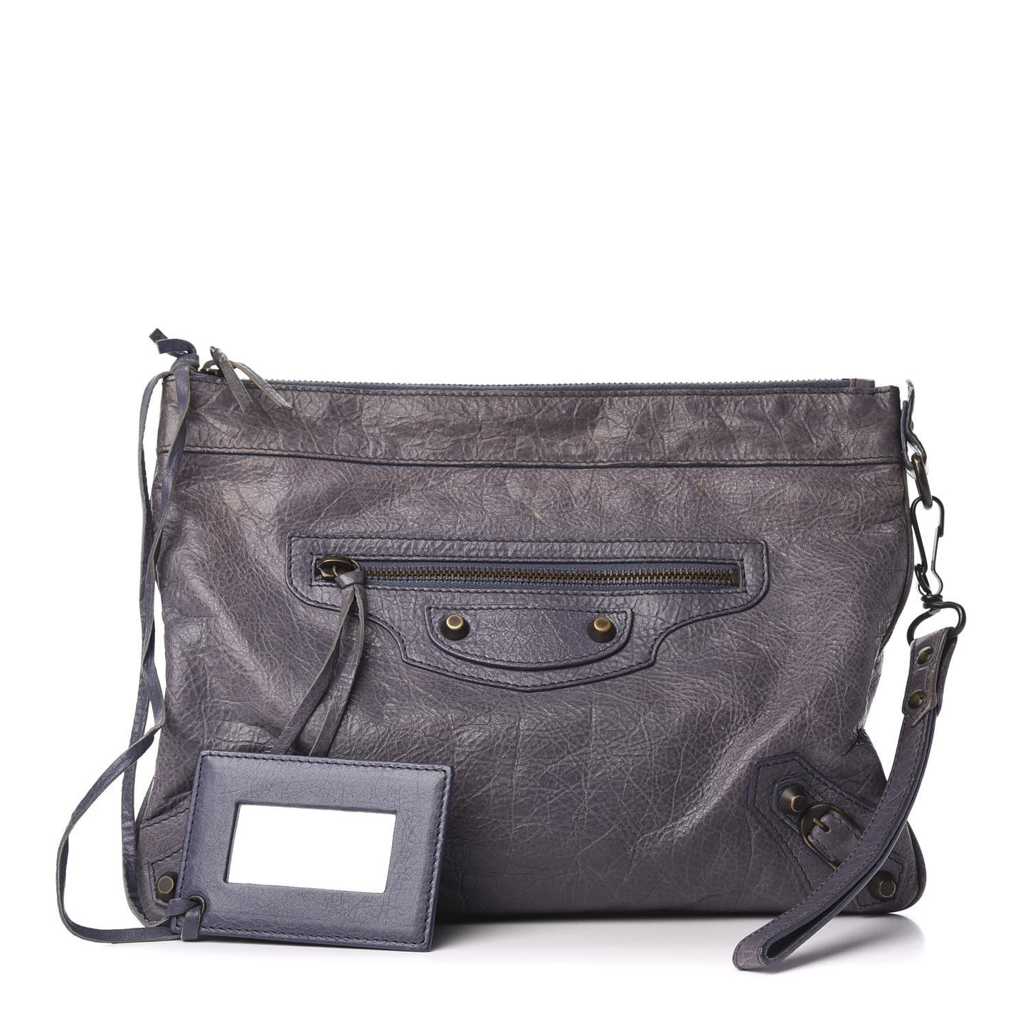 Agneau Classic Hardware Flat Handle Clutch Jacynthe