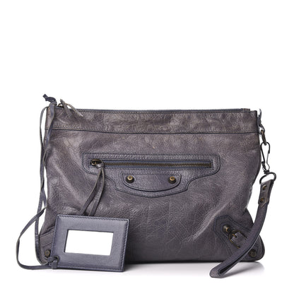 Balenciaga Agneau Classic Hardware Flat Handle Clutch Jacynthe 1 of 6