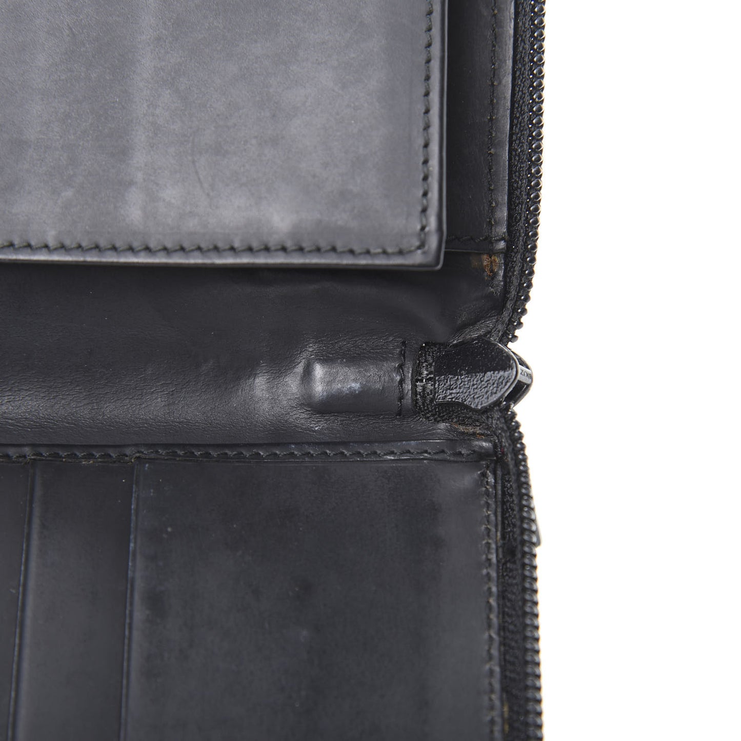Monogram Zip Around Wallet Black