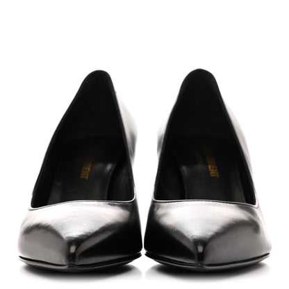 Saint Laurent Calfskin Anja 85 Pumps 36 Black 3 of 10