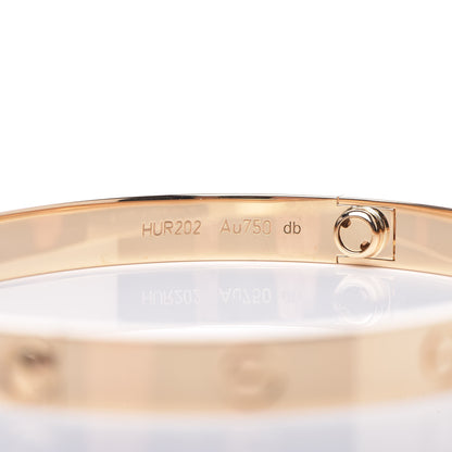 Cartier 18K Yellow Gold LOVE Bracelet 19 5 of 8