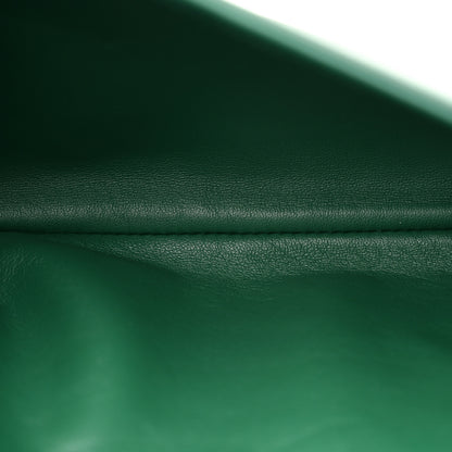 Gucci Roxy Calfskin Blondie Chain Shoulder Flap Bag Emerald 5 of 12