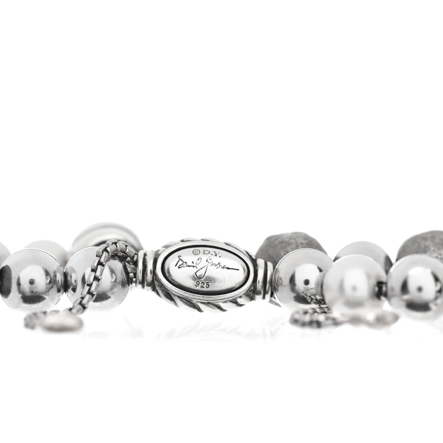Sterling Silver Pearl 9mm Elements Bead Bracelet