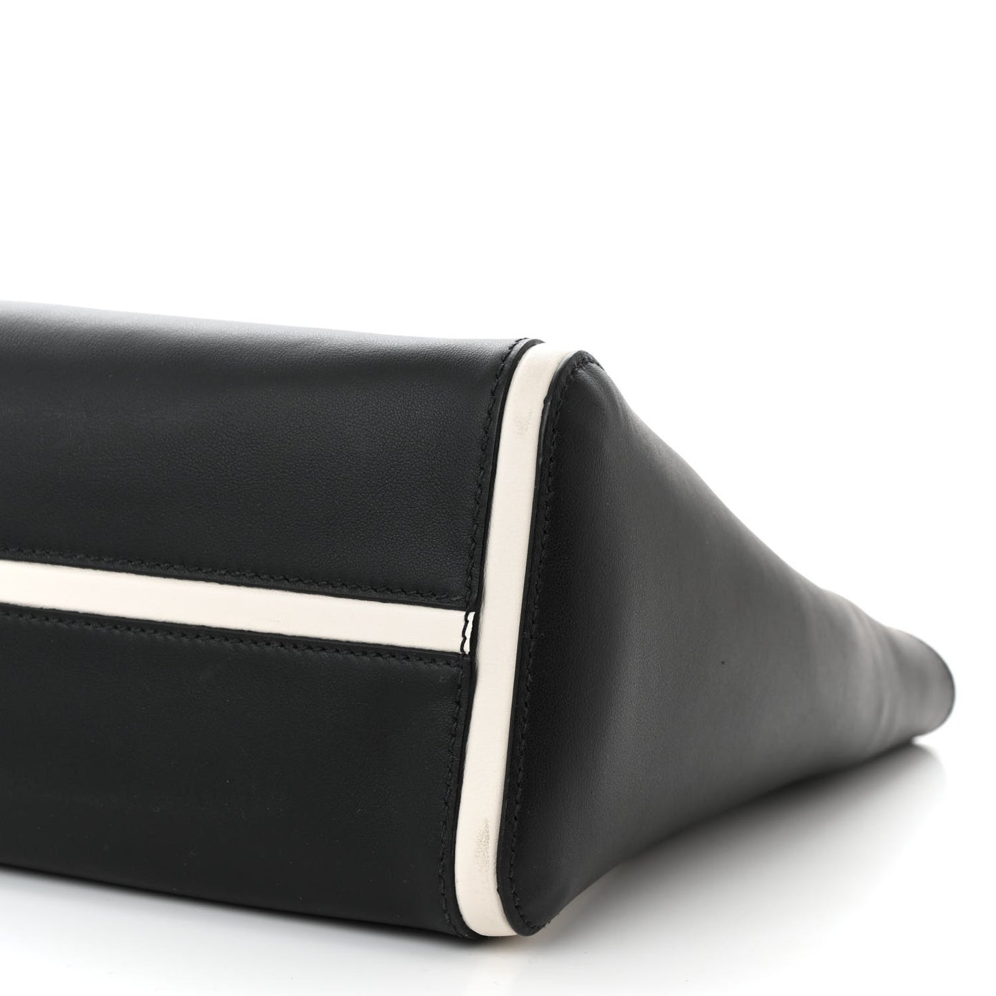 Grace Lux Light Small Ouverture Shoulder Bag Black White