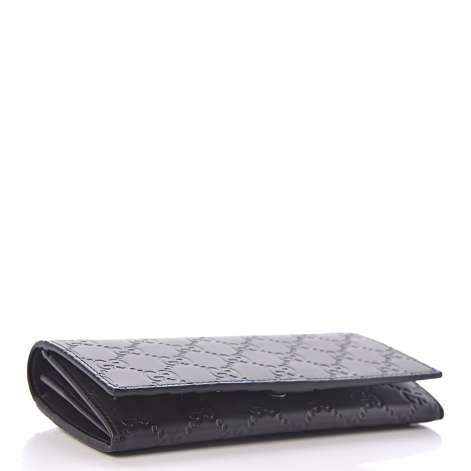 Gucci Guccissima Avel Continental Flap Wallet Black 4 of 8