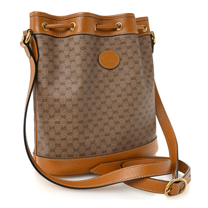 Gucci X DISNEY Mini Vintage GG Supreme Monogram Bucket Bag Beige Vintage Sun Oil 3 of 11
