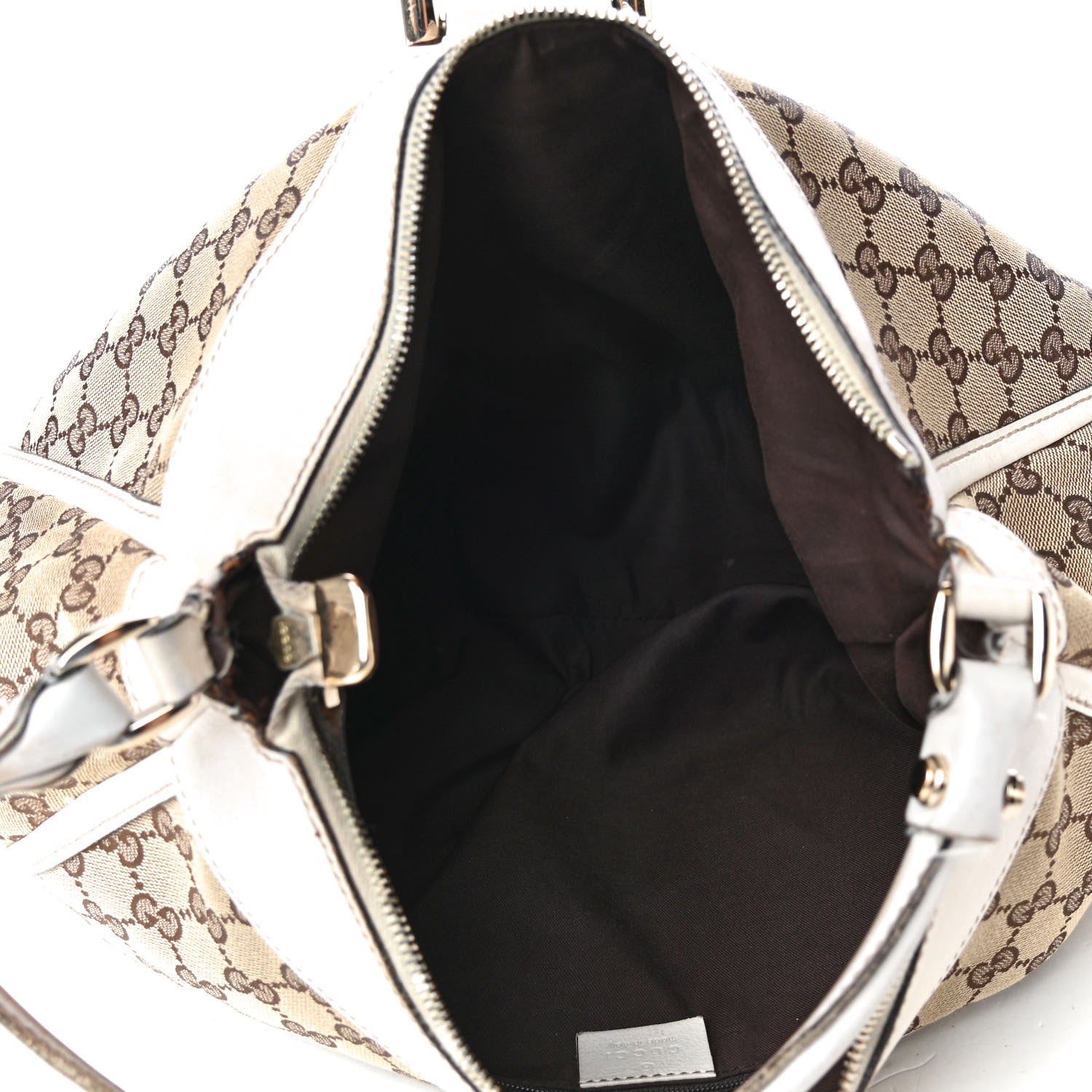 Gucci Monogram Large D Gold Hobo Off White 4 of 8