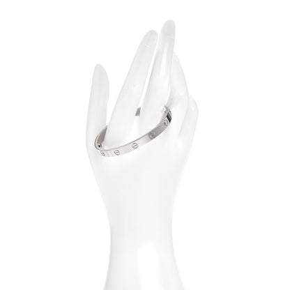 Cartier 18K White Gold LOVE Bracelet 17 2 of 5