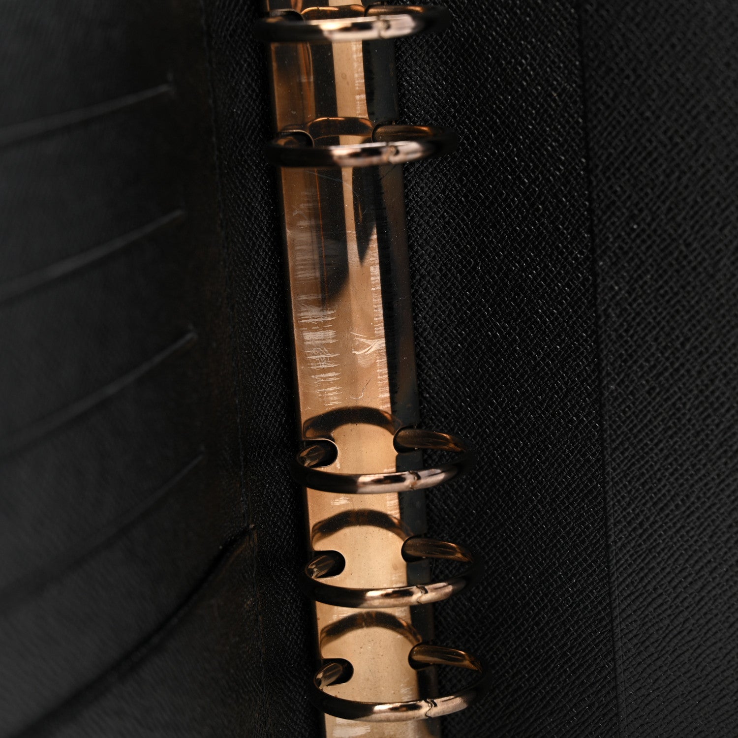 Louis Vuitton Epi Medium Ring Agenda Cover Black 9 of 10